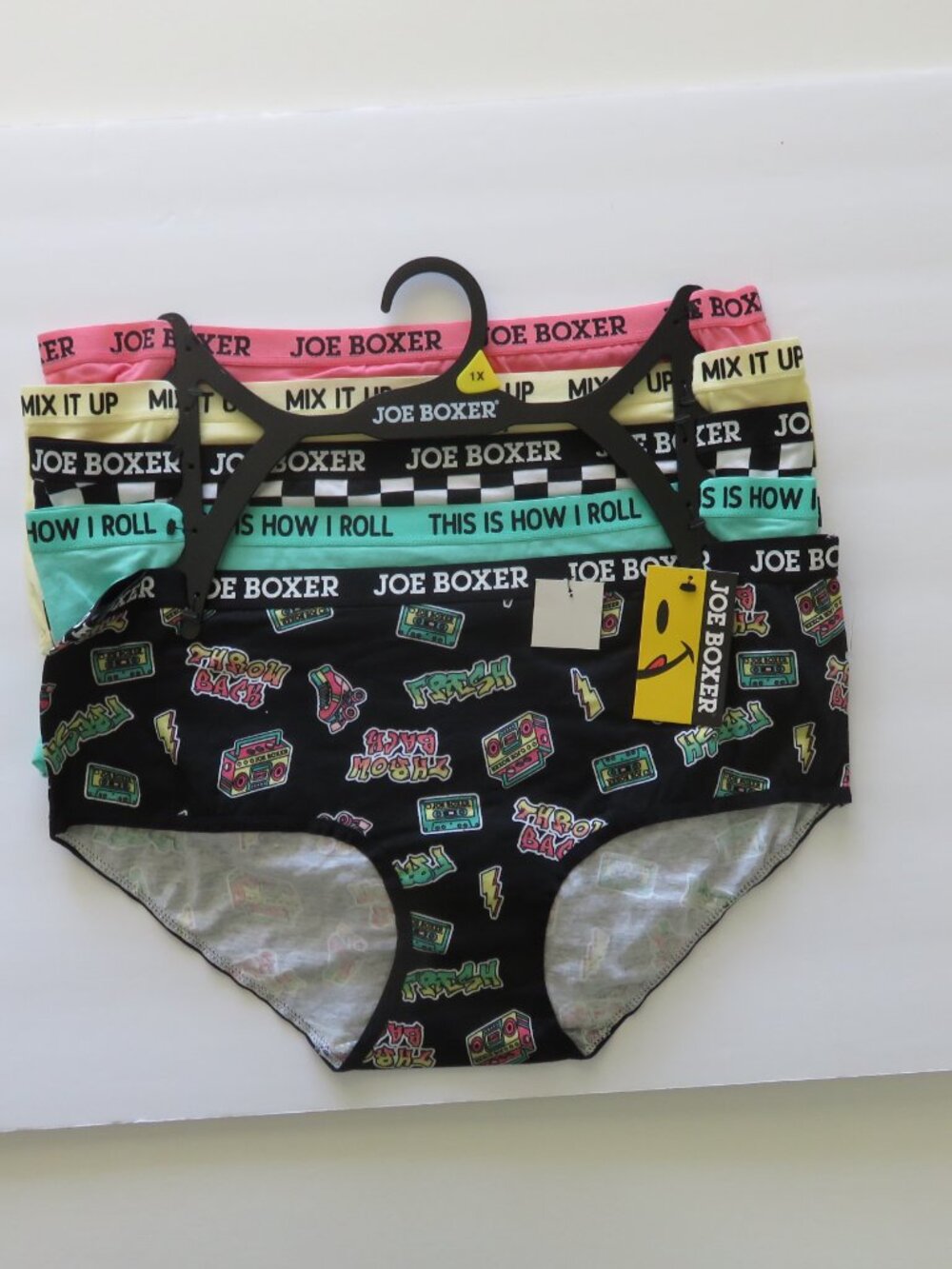 (#131) Joe Boxer 5 pack Hipsters Size 1X